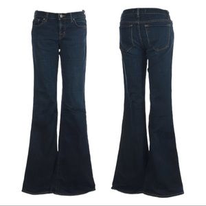 J Brand Babe Starless Dark Wash Bell Boho Flare Jeans Size 27